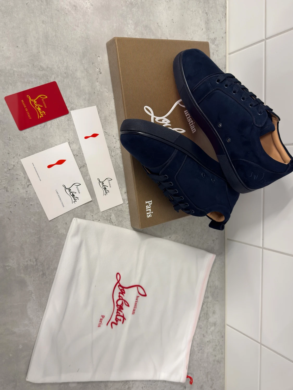 Mörkblå Christian Louboutin - 4