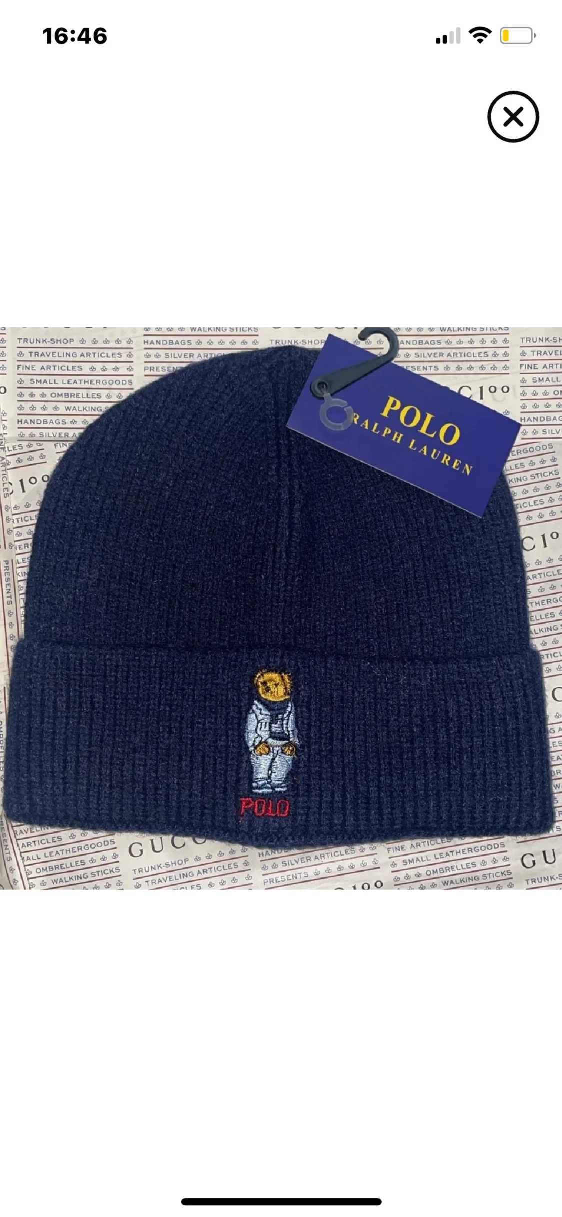 Marinblå Polo Ralph Lauren mössa