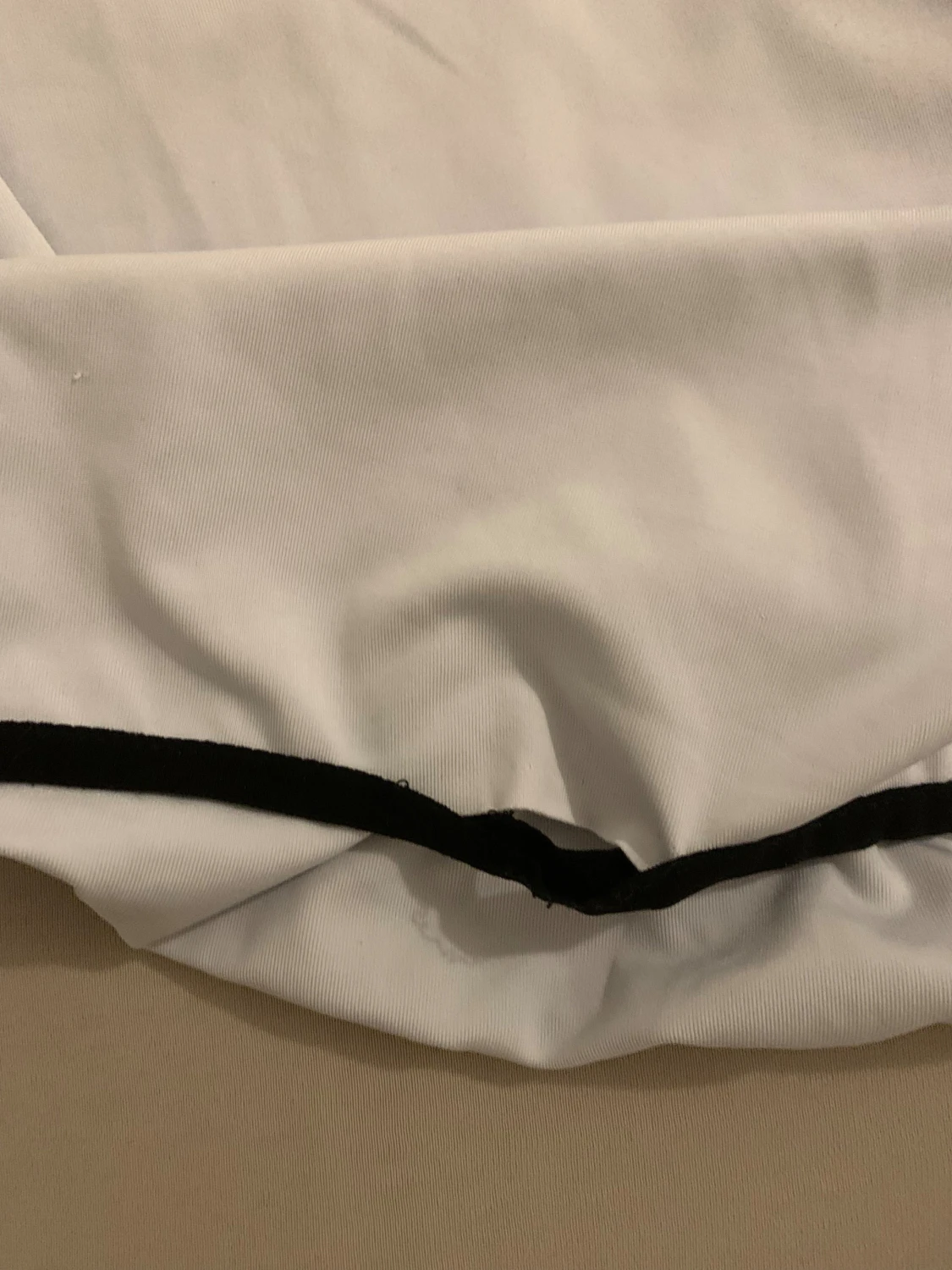 Vit Nike hoodie med half zip och huva - 2