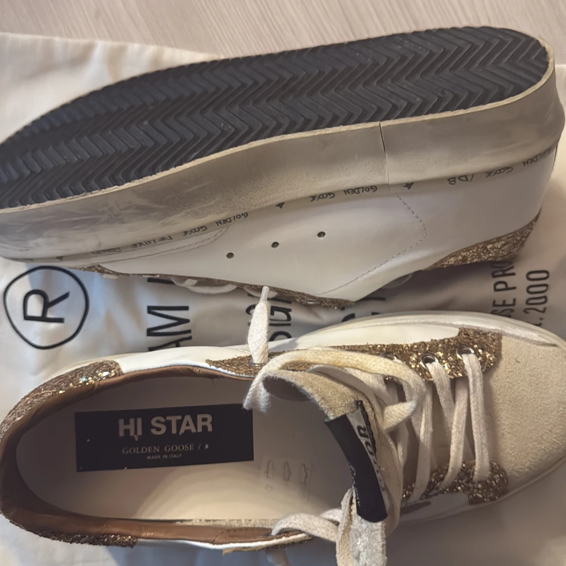 Golden Goose Hi Star sneakers med glitter - 2