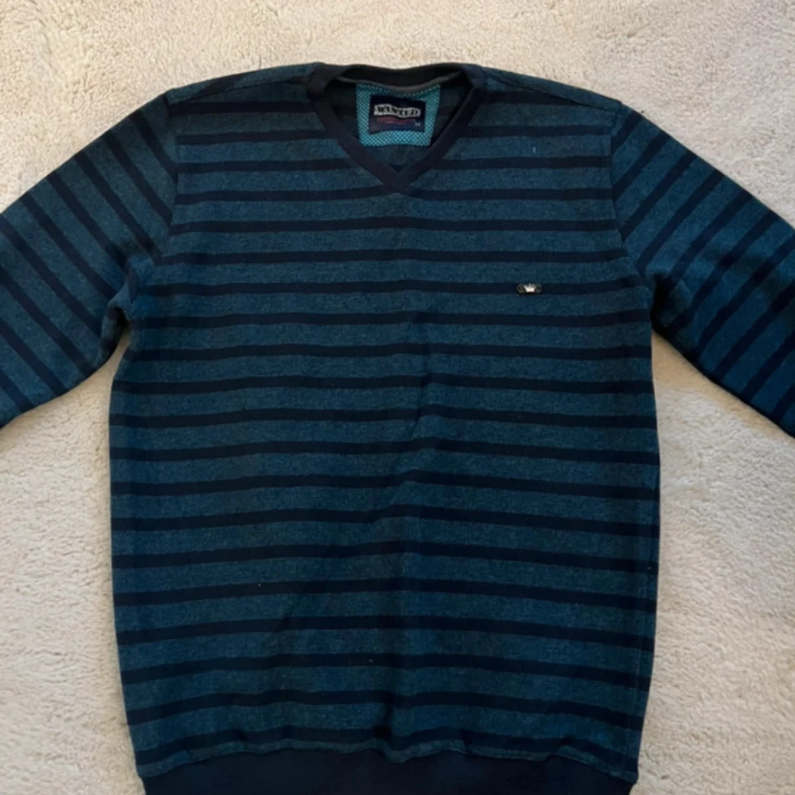 Randig blå tröja från Wanted