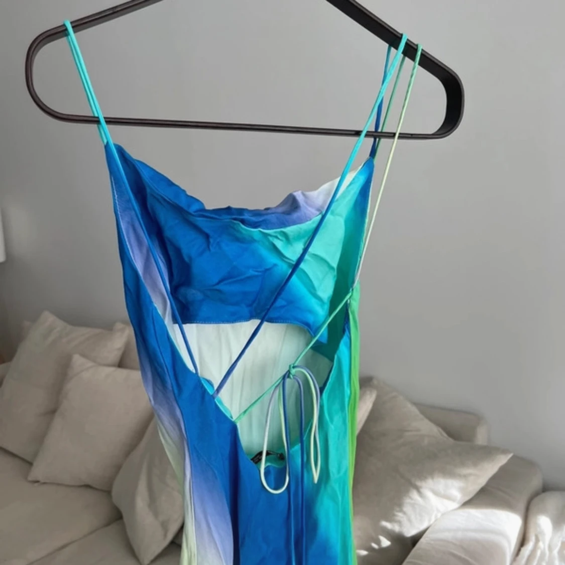 Färgglad långklänning från Zara 🩵 - 2