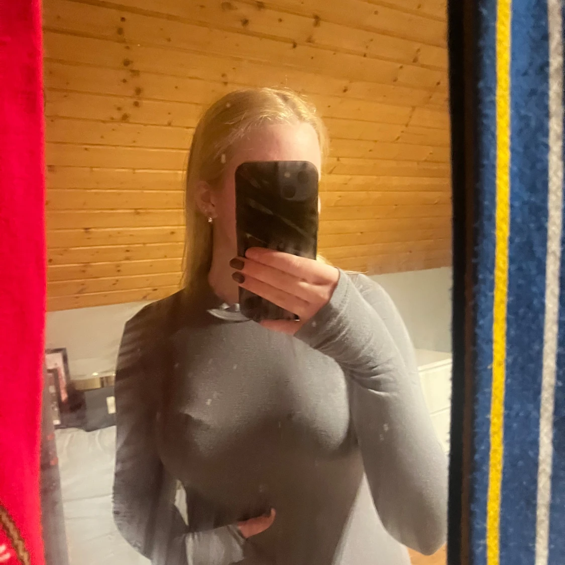 Grå långärmad topp från NLY Trend - 3