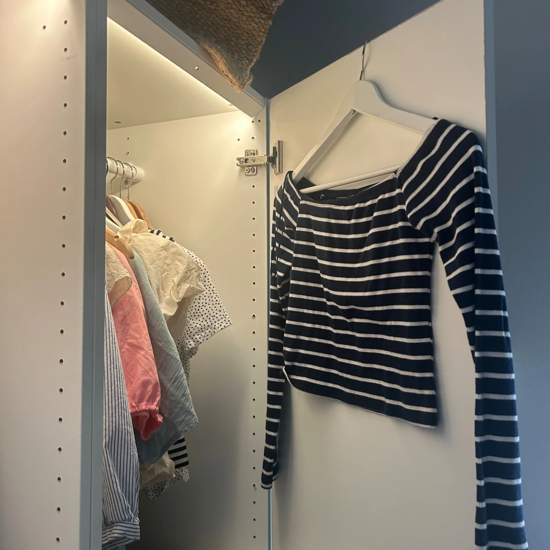 Randig långärmad topp - 1