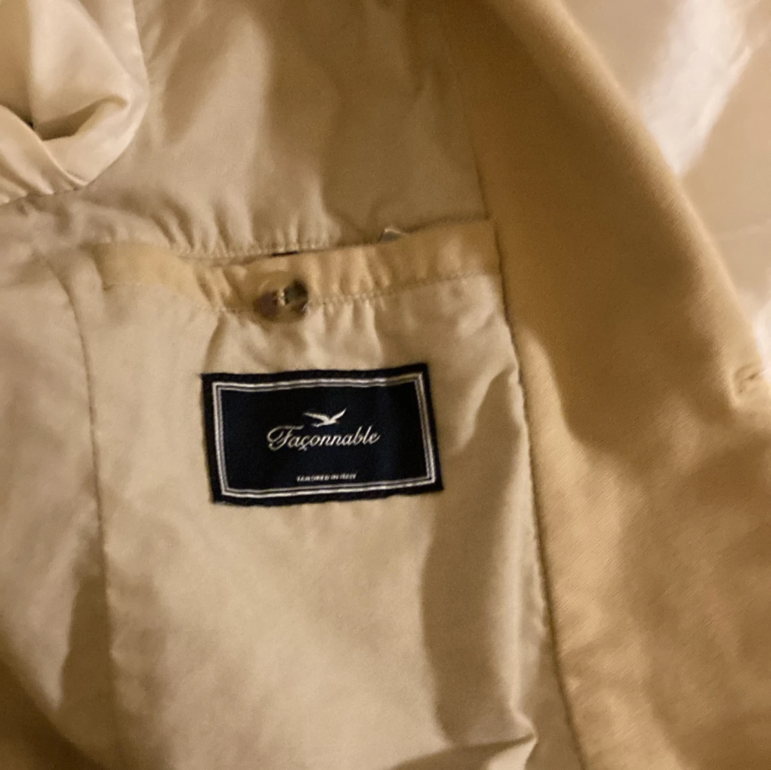 Beige kavaj från Faconnable - 1