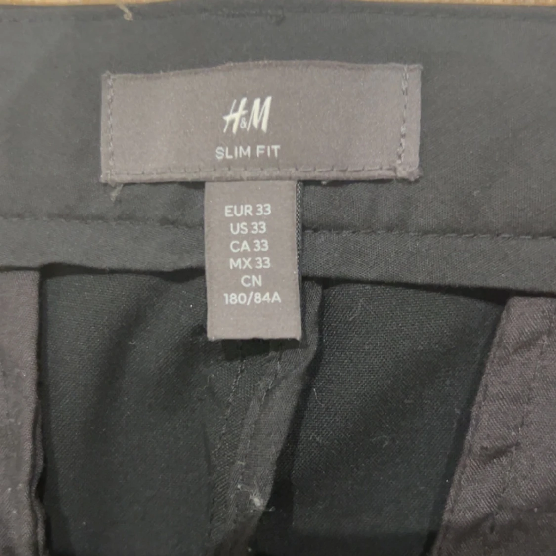 Svarta kostymbyxor H&M Slim Fit - 3