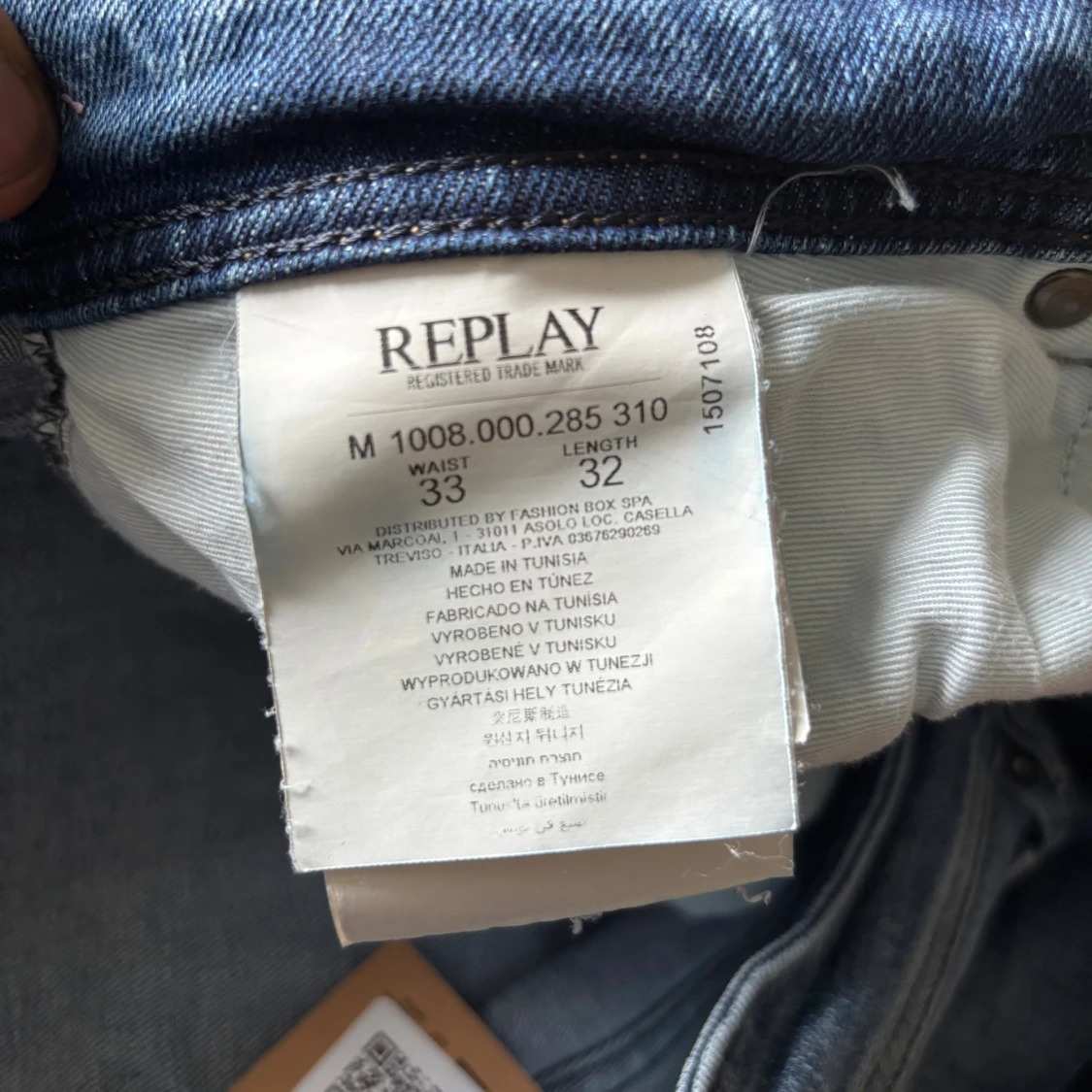 Blå Replay jeans, midwaist, straight fit - 2