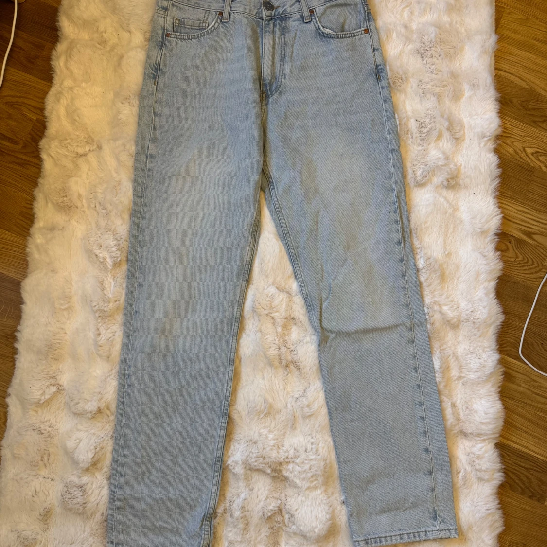 Ljusblå girlfriend jeans från JP