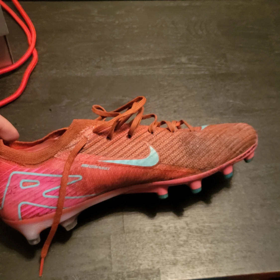 Nike Mercurial fotbollsskor röd/blå - 3