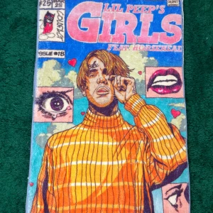 Lil Peep custom matta 🖤  - Handgjord matta inspirerad av Lil Peep. Perfekt för att ge ditt rum en alternativ och estetisk  vibe. One of a kind – en unik piece för alla Peep-fans.