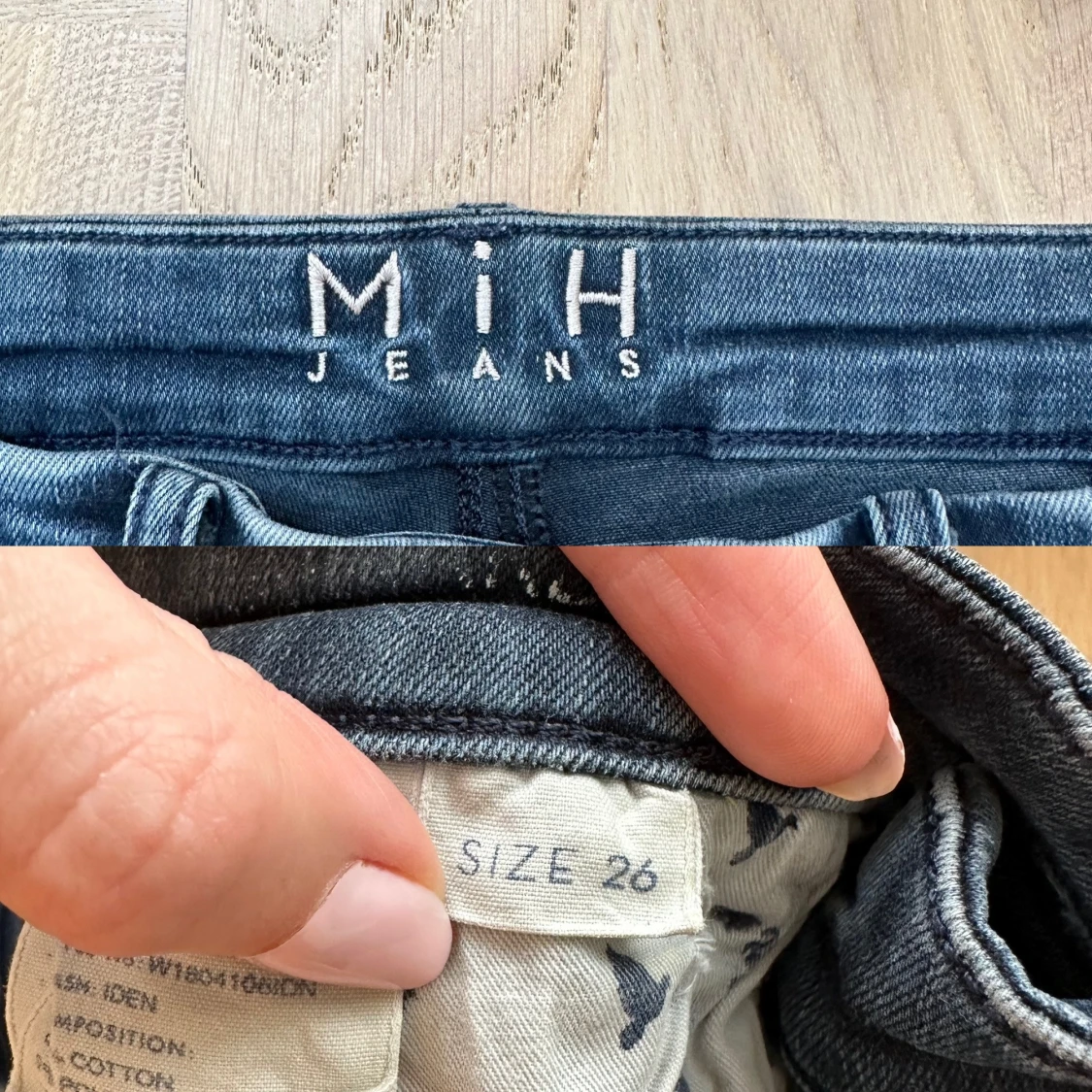 Mörkblå bootcut jeans från MIH Jeans - 4