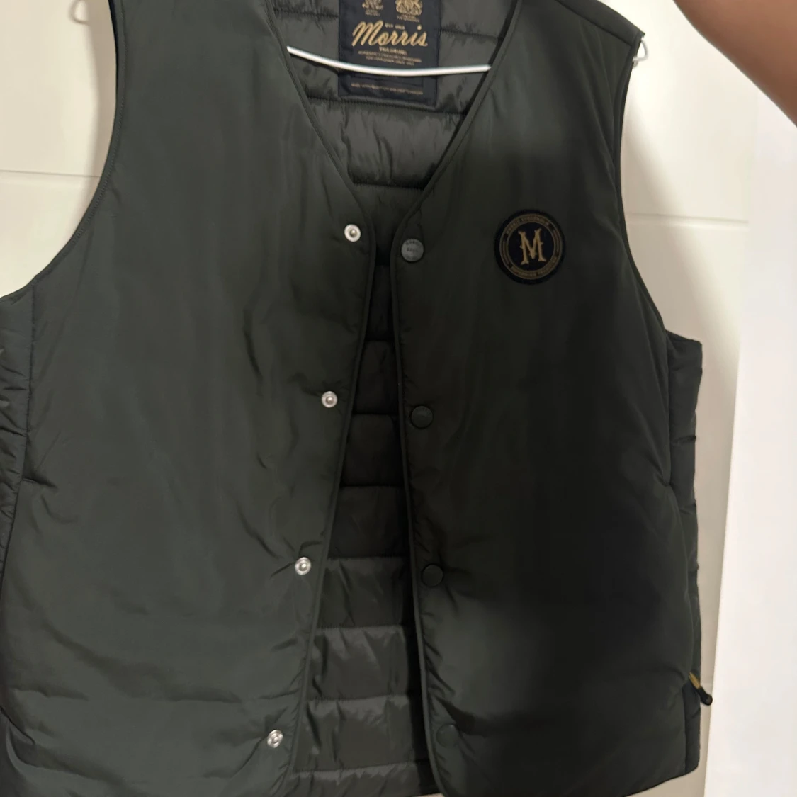 olive grön dunväst från Morris Stockholm(äkta) - 2