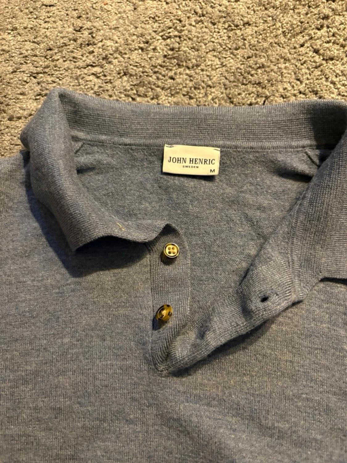 Blå tröja i ull från John Henric - 1