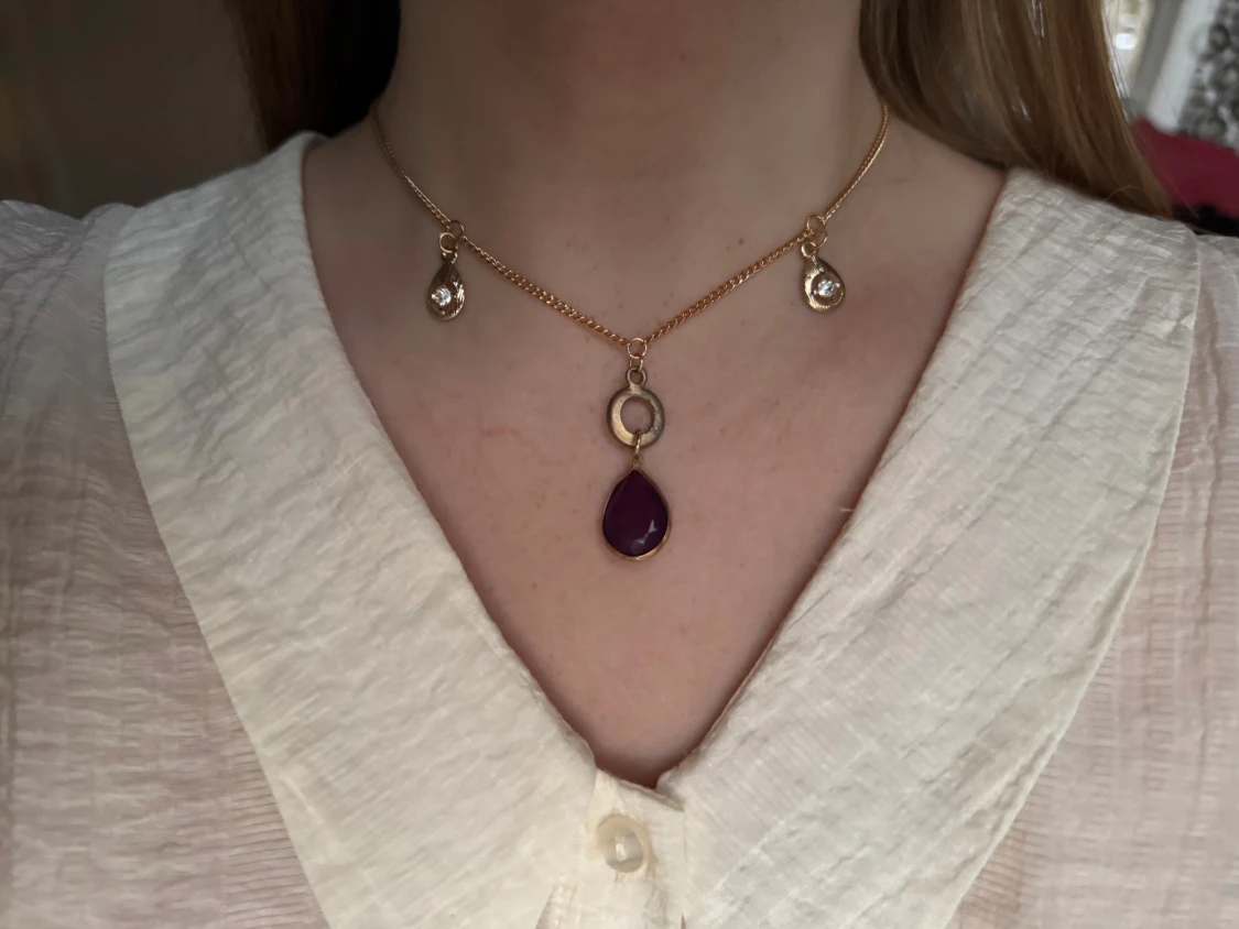 Handgjort repurposed halsband  - 1