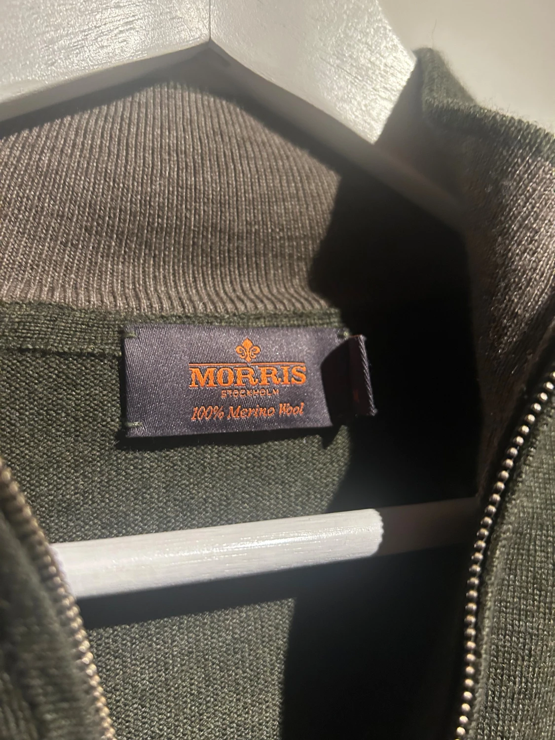 Mörkgrön half zip tröja Morris - 2
