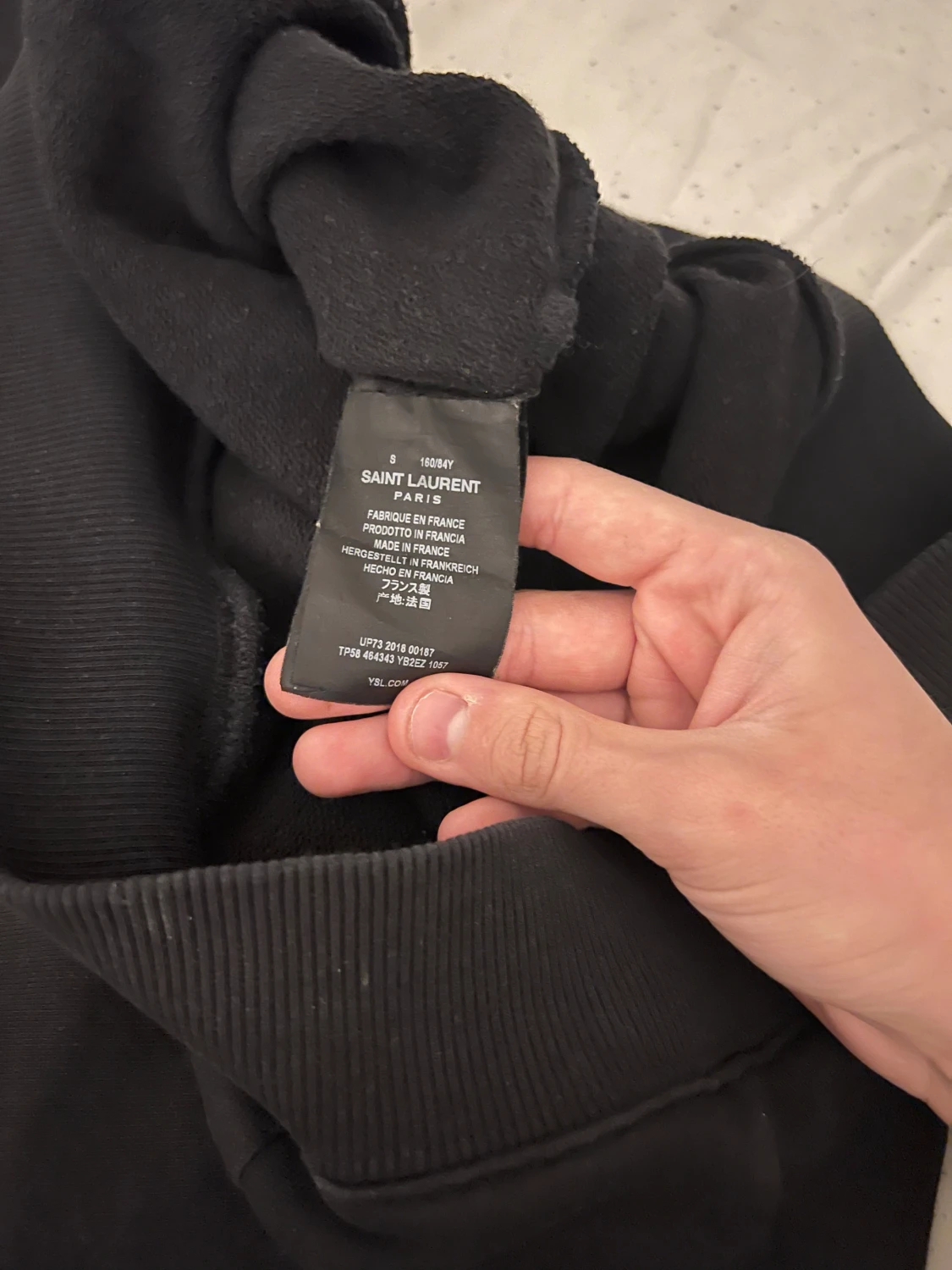 Svart Saint Laurent hoodie - 4