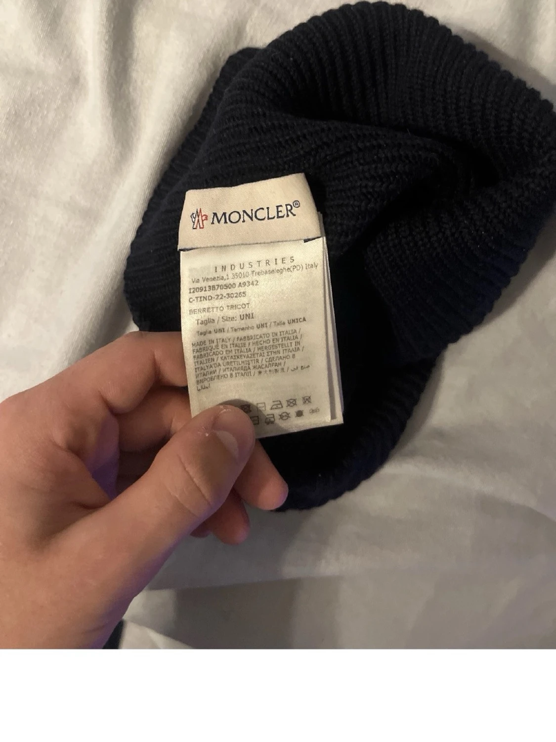 Svart/blå  Moncler mössa - 1