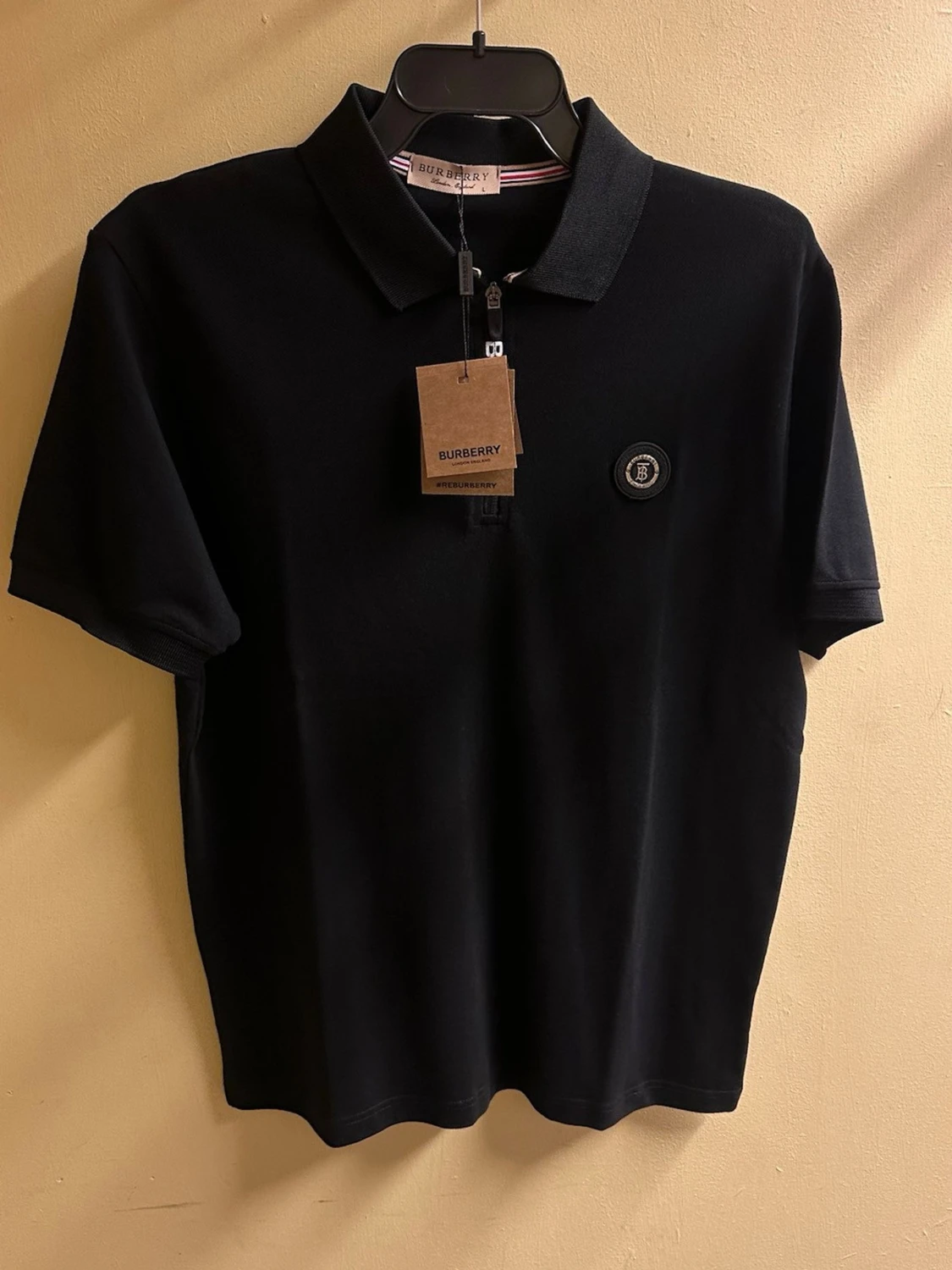 Svart Burberry polotopp med dragkedja - 2