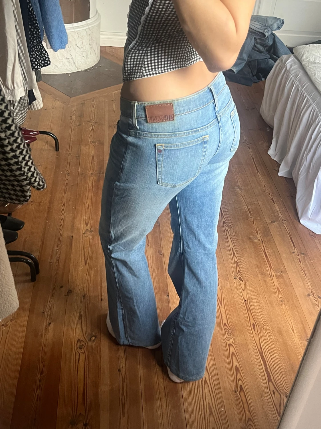 Lågmidjade vintage jeans  - 3