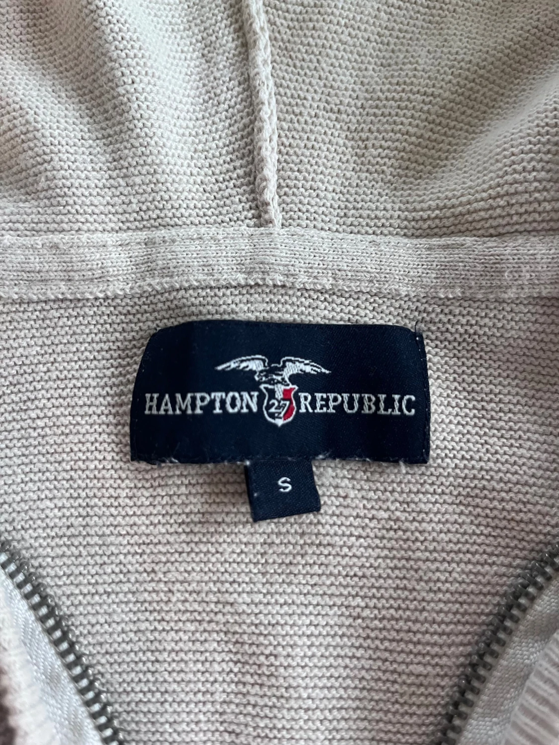 Stickad zip hoodie - 1