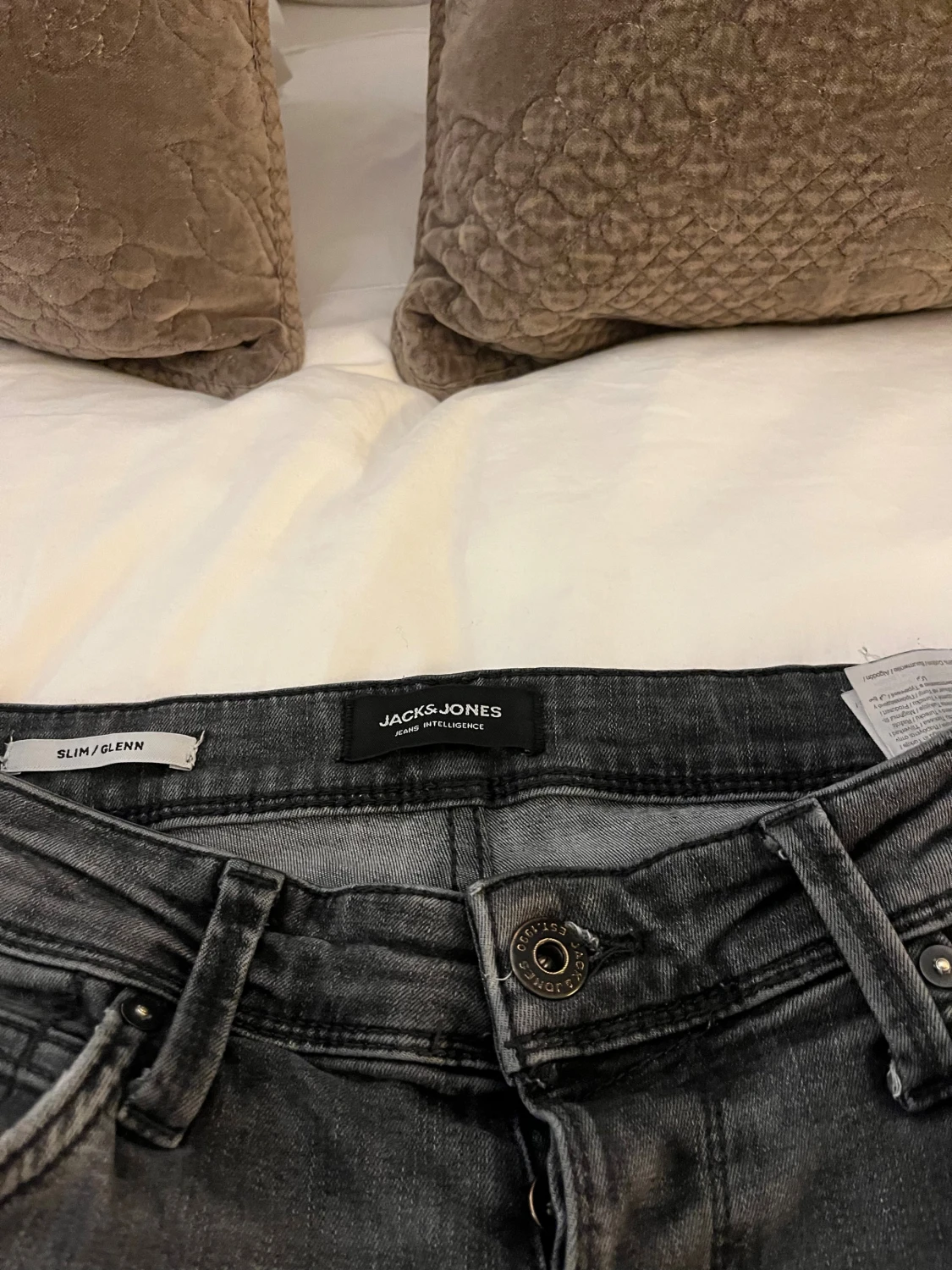 Slim Glenn svarta jeans Jack & Jones W30 L32 - 2