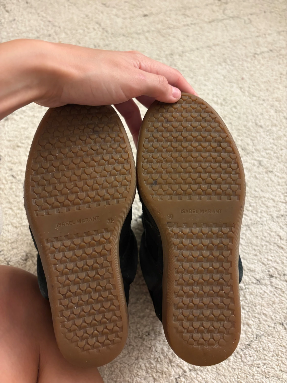 Isabel Marant svarta sneakers med kilklack - 3