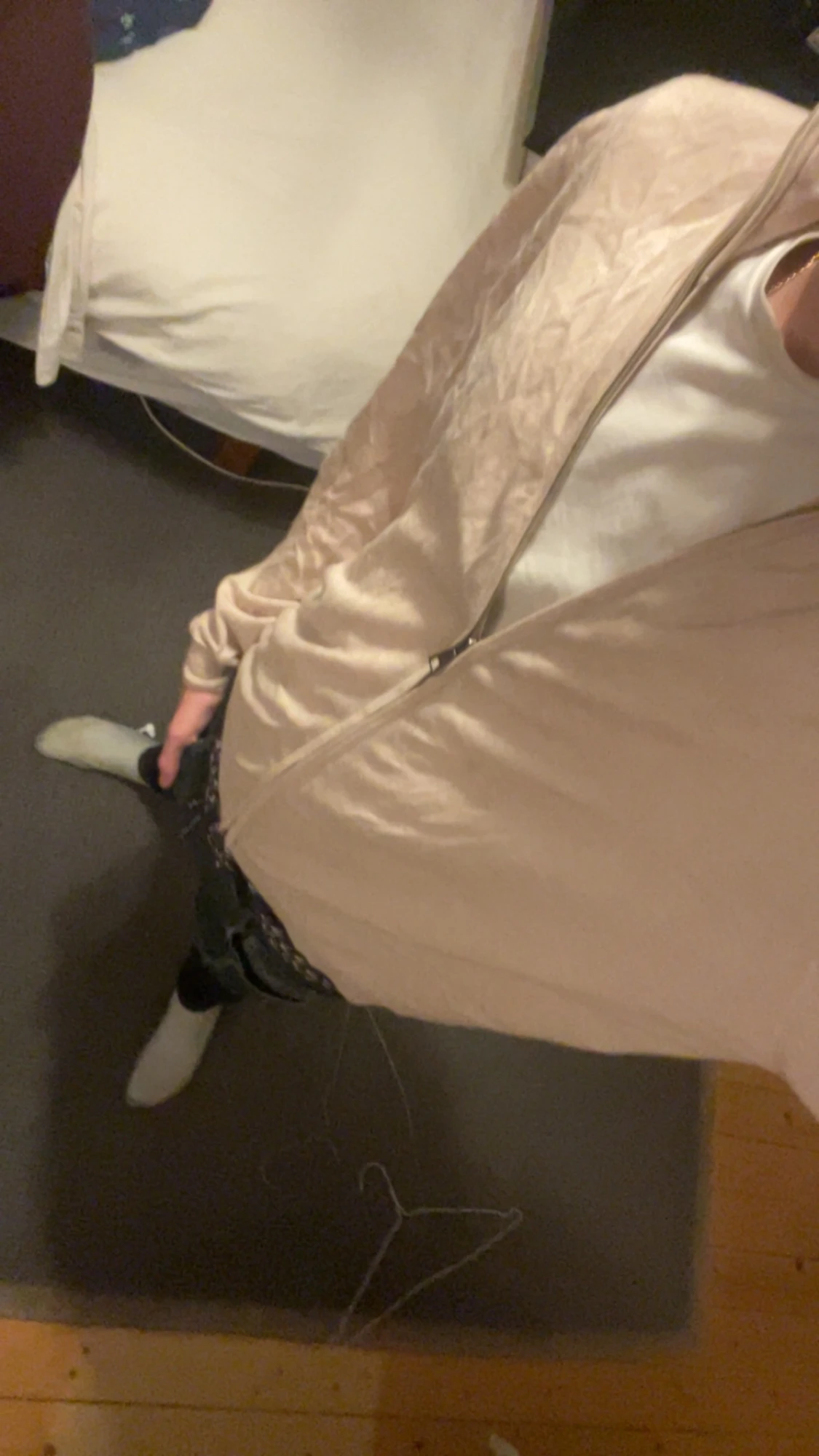 Beige zipjacka från Blumelange