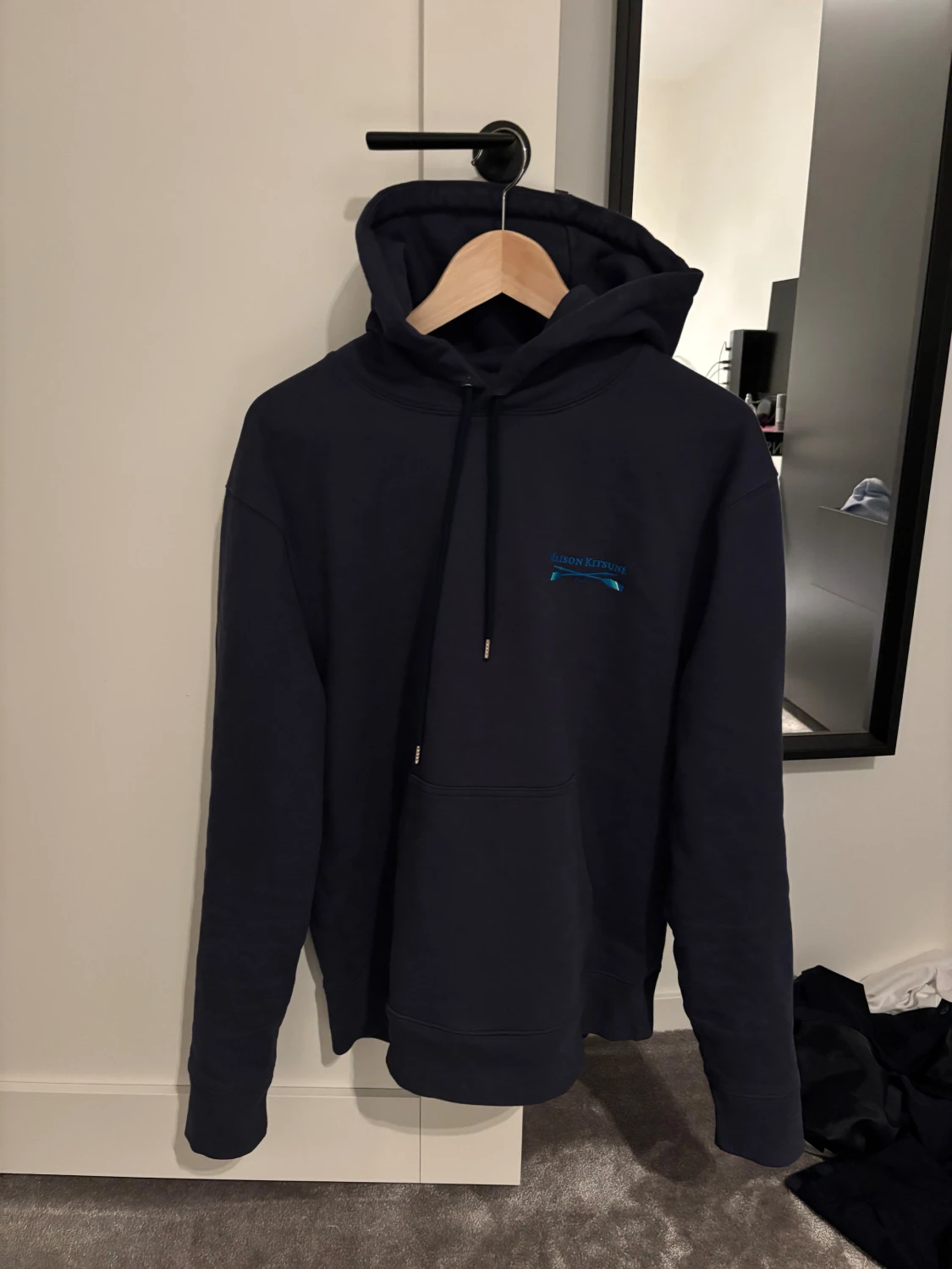 Mörkblå hoodie Maison Kitsuné M - 1