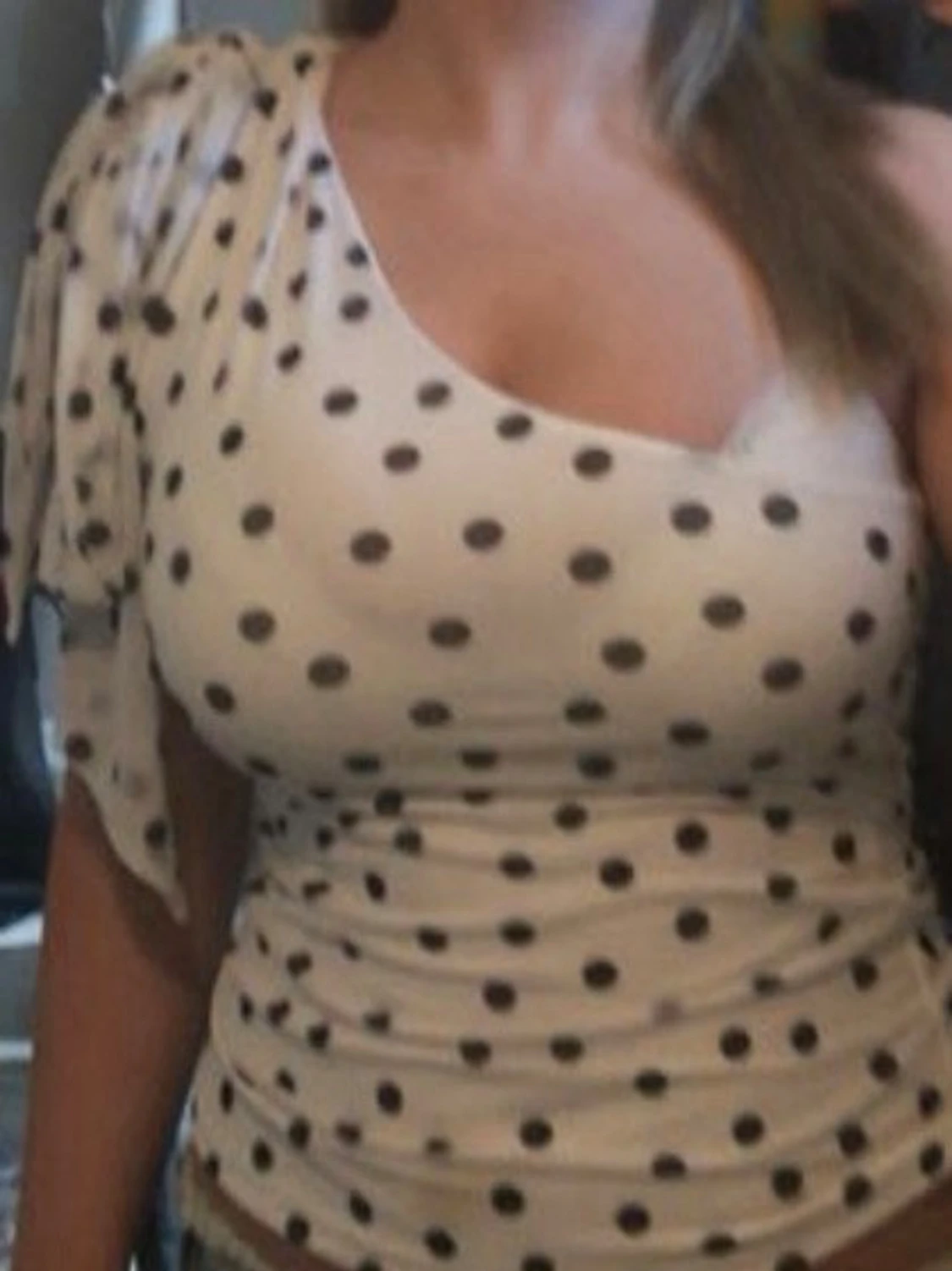 Fin polka dot blus  - 3