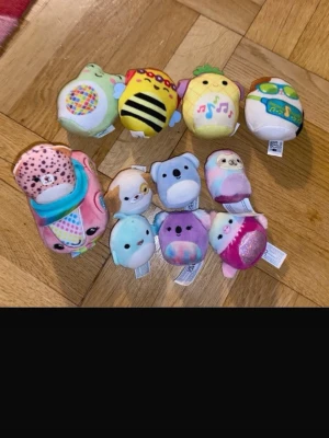 Squishmallows squishville bundle - Nyskick 7st + bil + 4st McDonalds 
