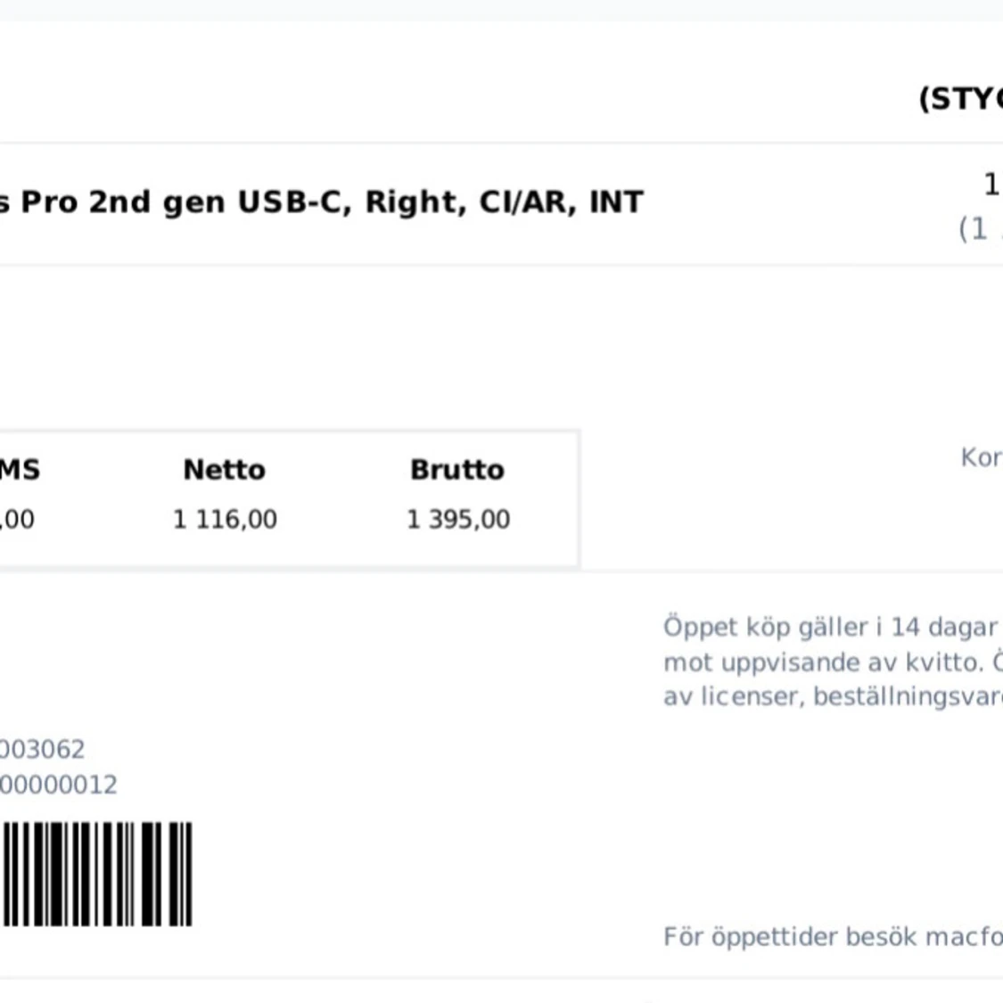 AirPods Pro 2nd gen USB-C (höger hörlur) - 2