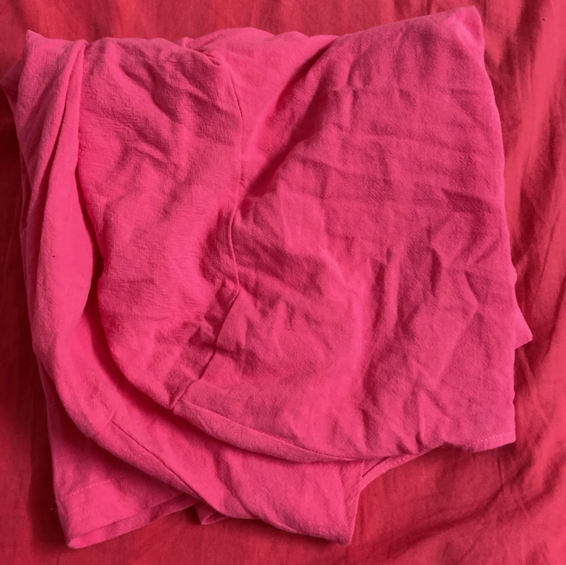 Rosa omlottopp med knytband - 1