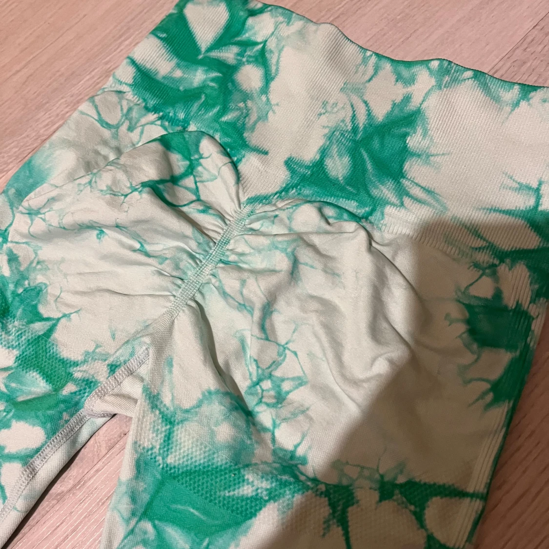 Grön tie-dye träning shorts - 2