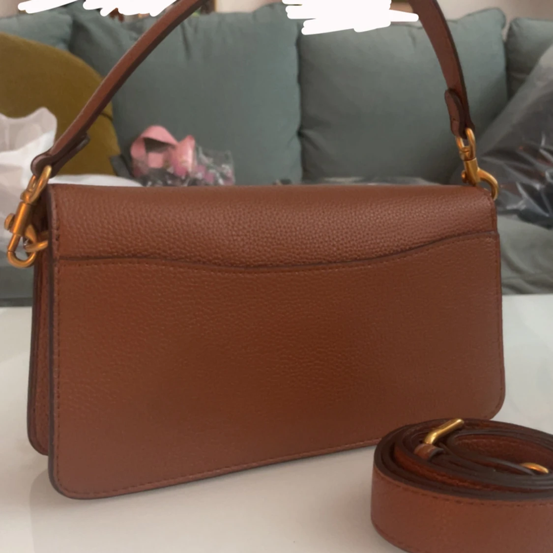 Brun axelväska från Coach i skinn - 2