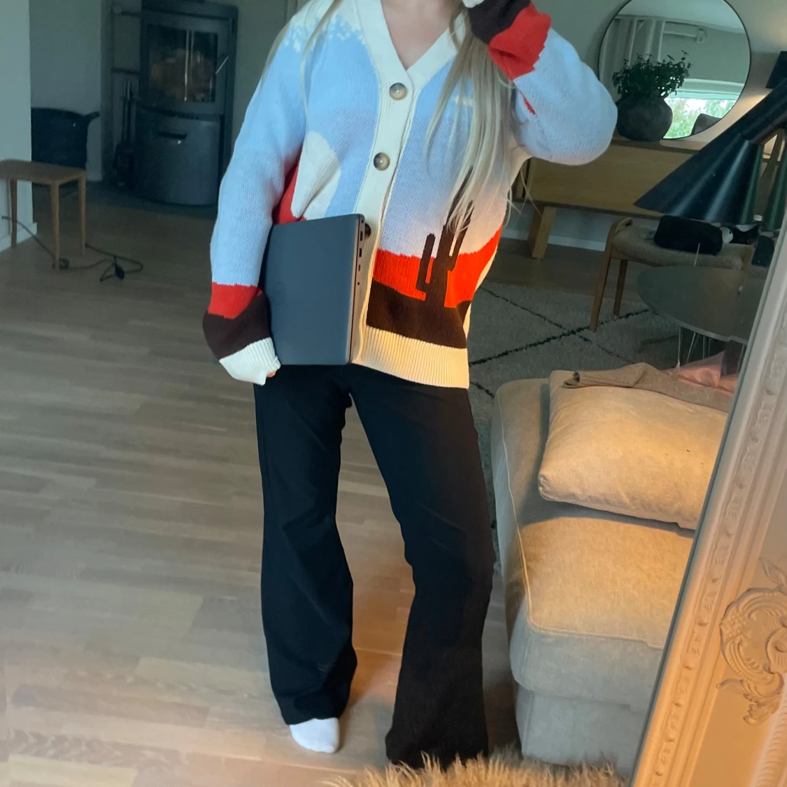 Färgglad kofta med ökenmotiv - 1