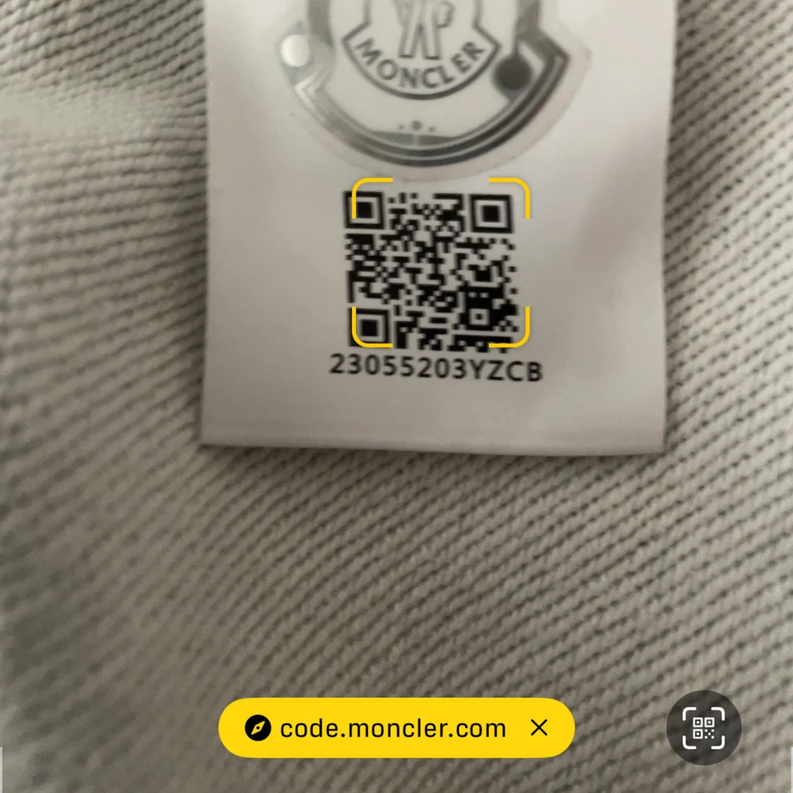 Grå Moncler hoodie med dragkedja - 3