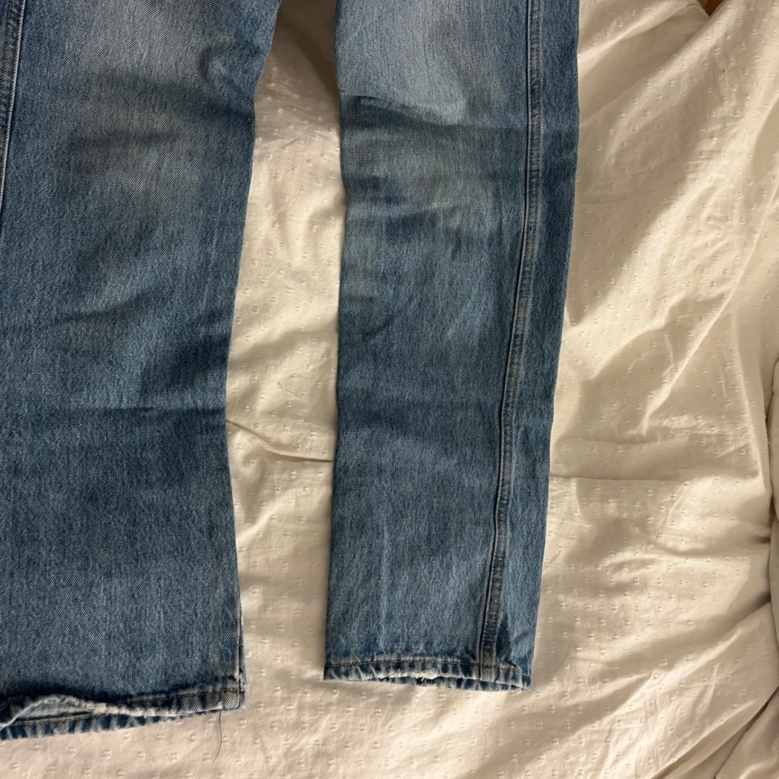 Blåa raka Jeans  - 2