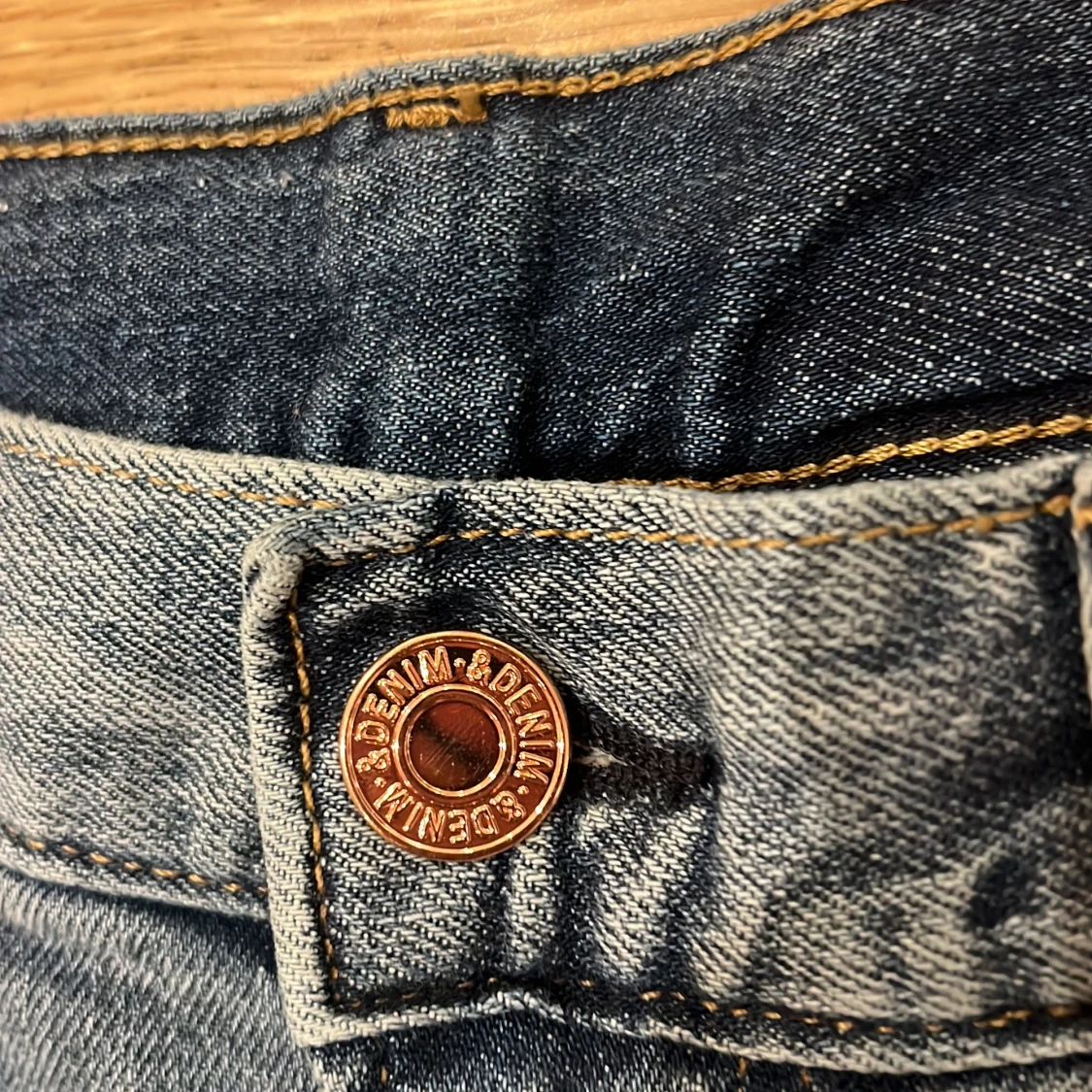 Blå raka jeans från Denim & Denim - 2