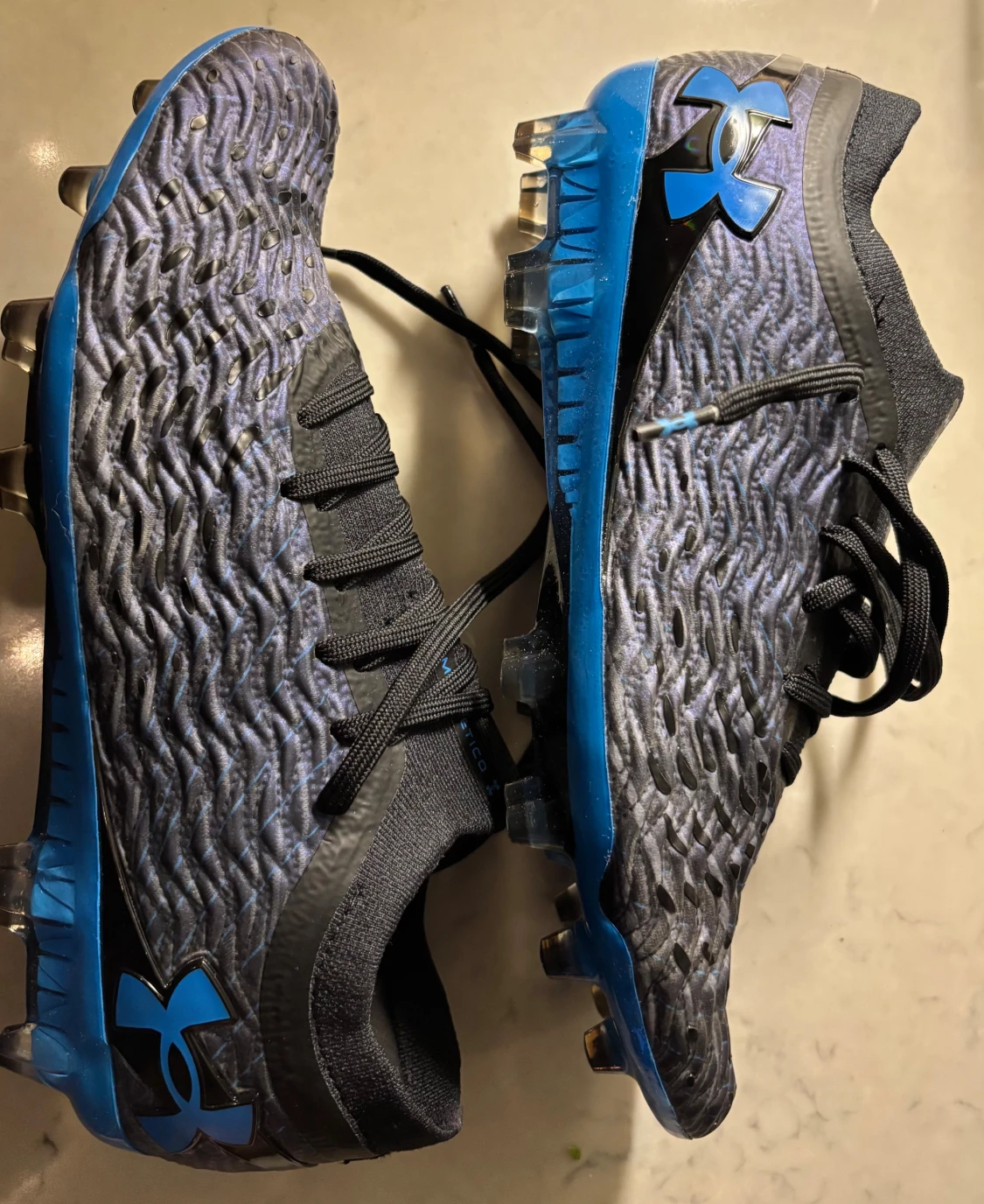 Under Armour Magnetico blå fotbollsskor - 1