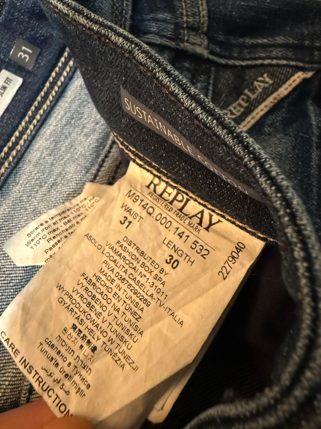 Blå Replay jeans - 6