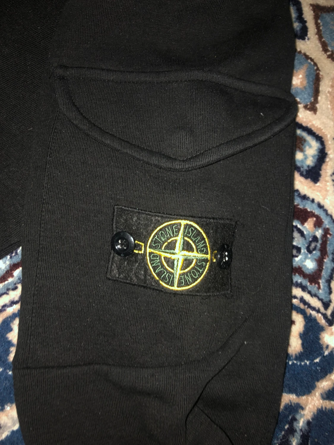Svart hoodie från Stone Island - 1