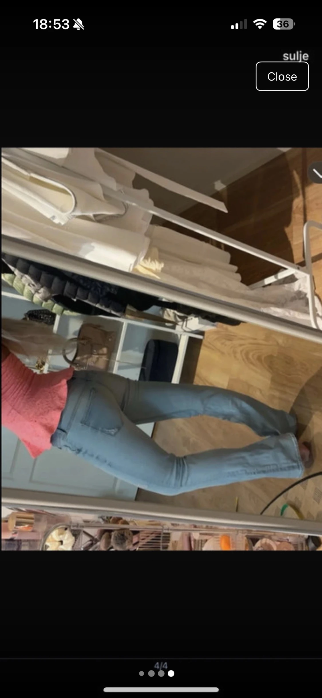 Bootcut ljusblå jeans - 3