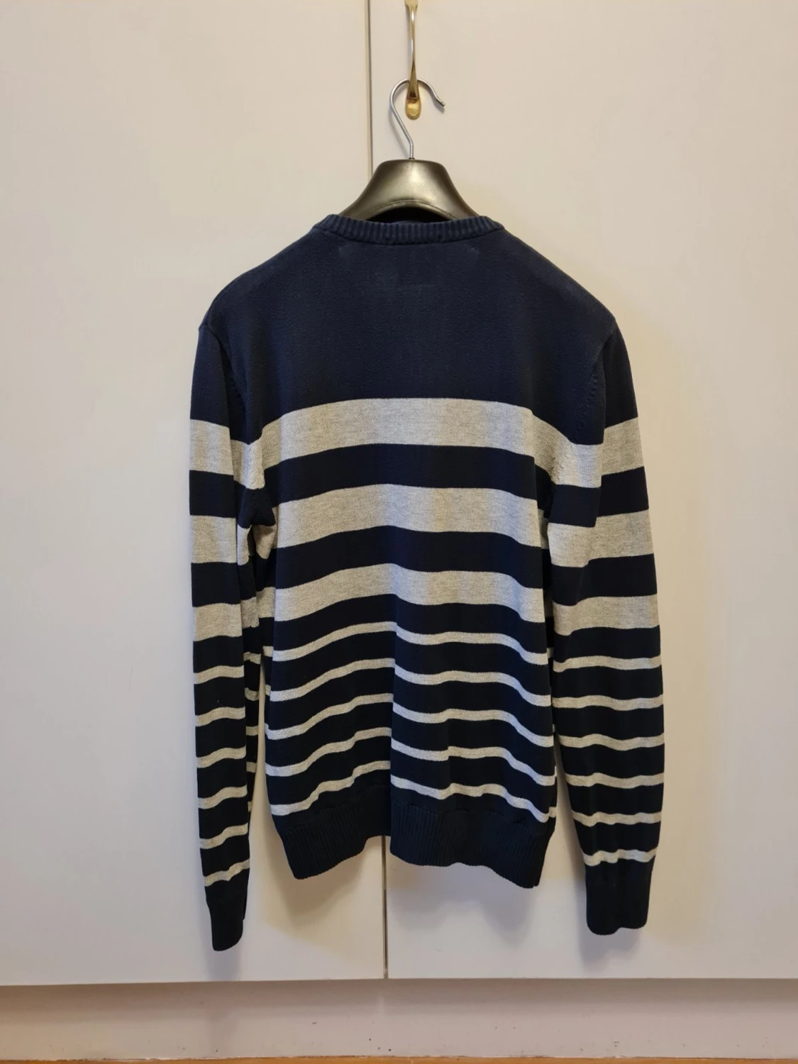 Randig marinblå tröja från SMOG (New Yorker) strl S - 1