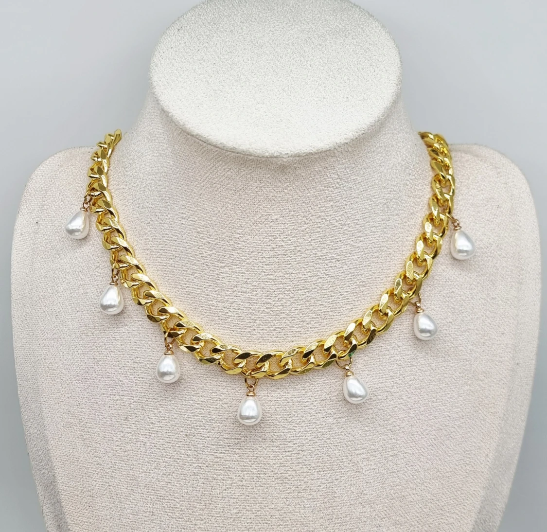 Guldpläterat halsband  - 1