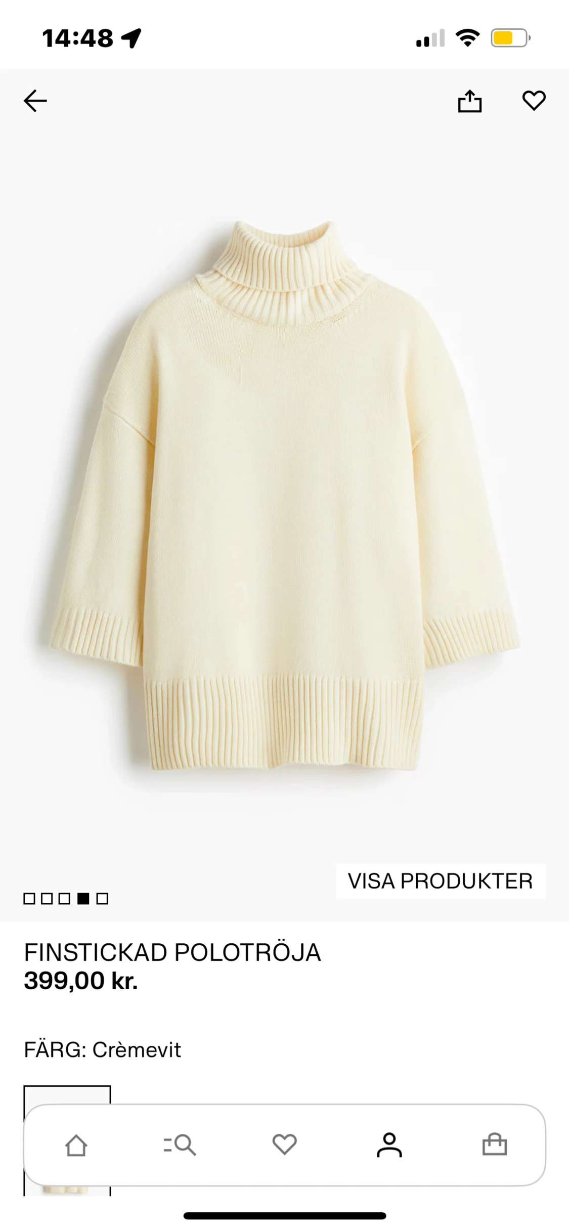 Stickad polo tröja  - 1