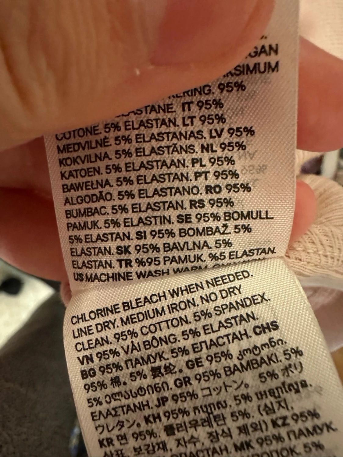 Beige ribbad linnetopp från H&M Divided strl: L - 2