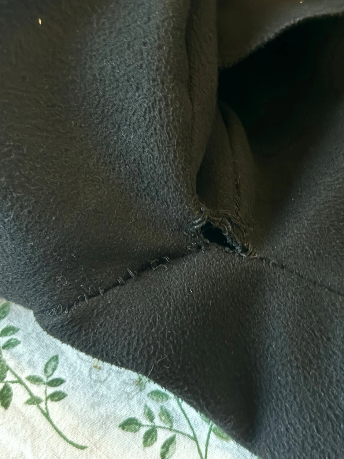 Svart omlott kappa med bälte - 6