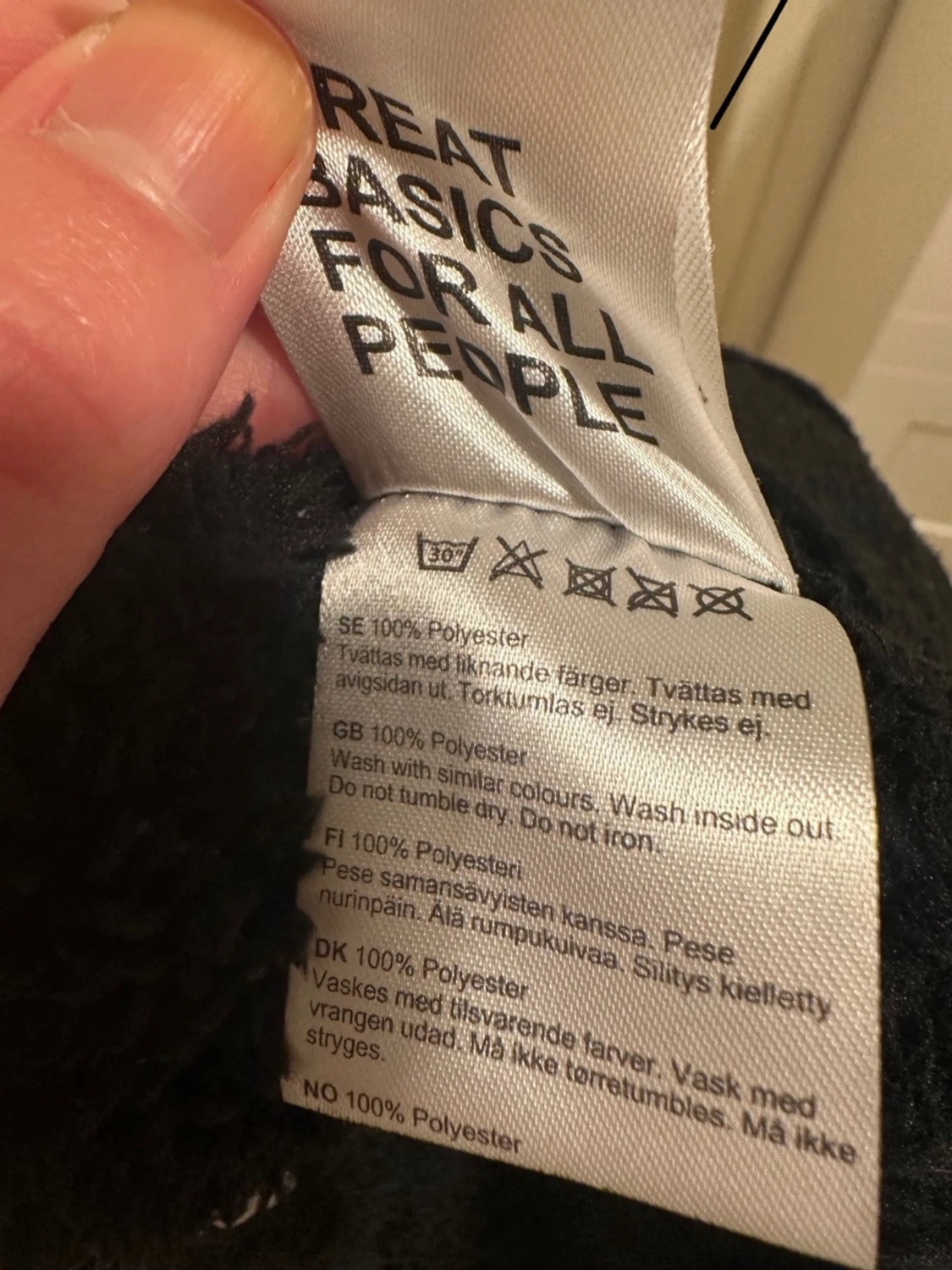 Svart teddyjacka från Lager 157 stl M  - 3