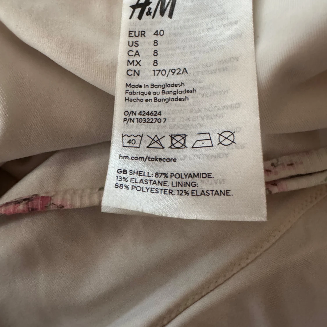 Snygg blommig baddräkt - 1