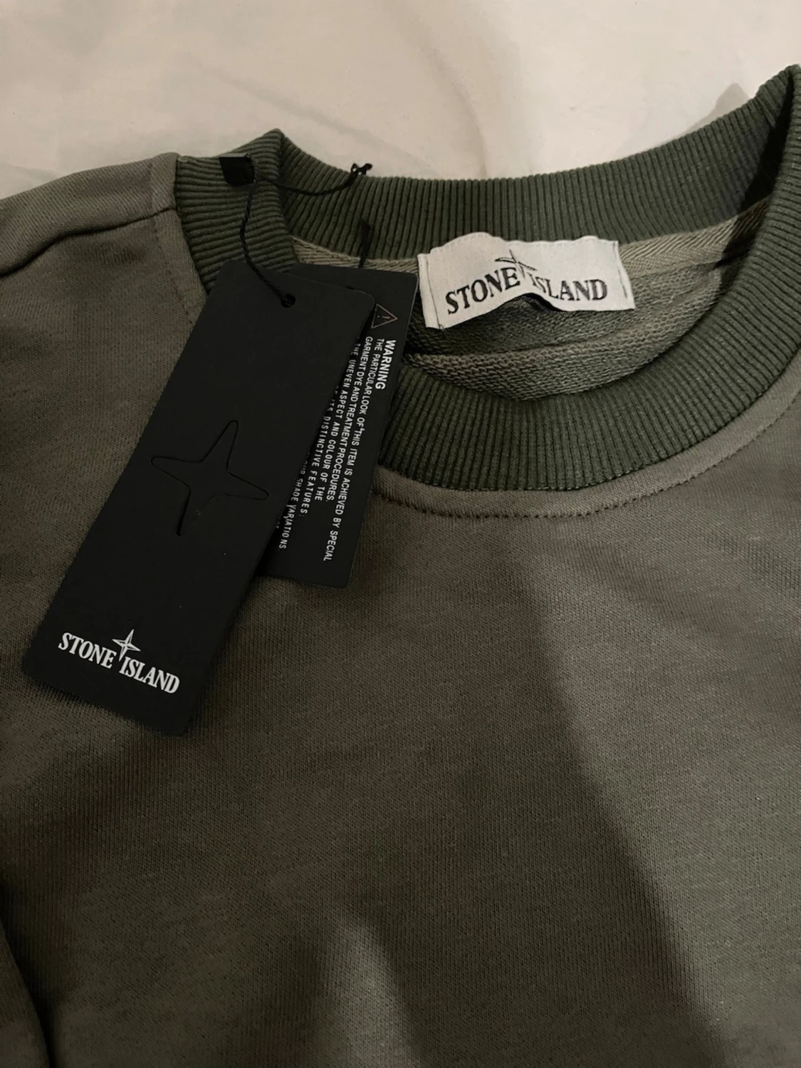 Stone isssland sweatshirt militärgrön - 1